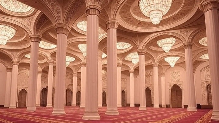 Inspirasi Karpet Masjid dengan Pola Ornamen Mughal Elegan dan Berkelas
